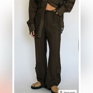 Chocolate Brown Loucia Cargo Pants